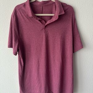 lululemon athletica Burgundy Polo Shirt